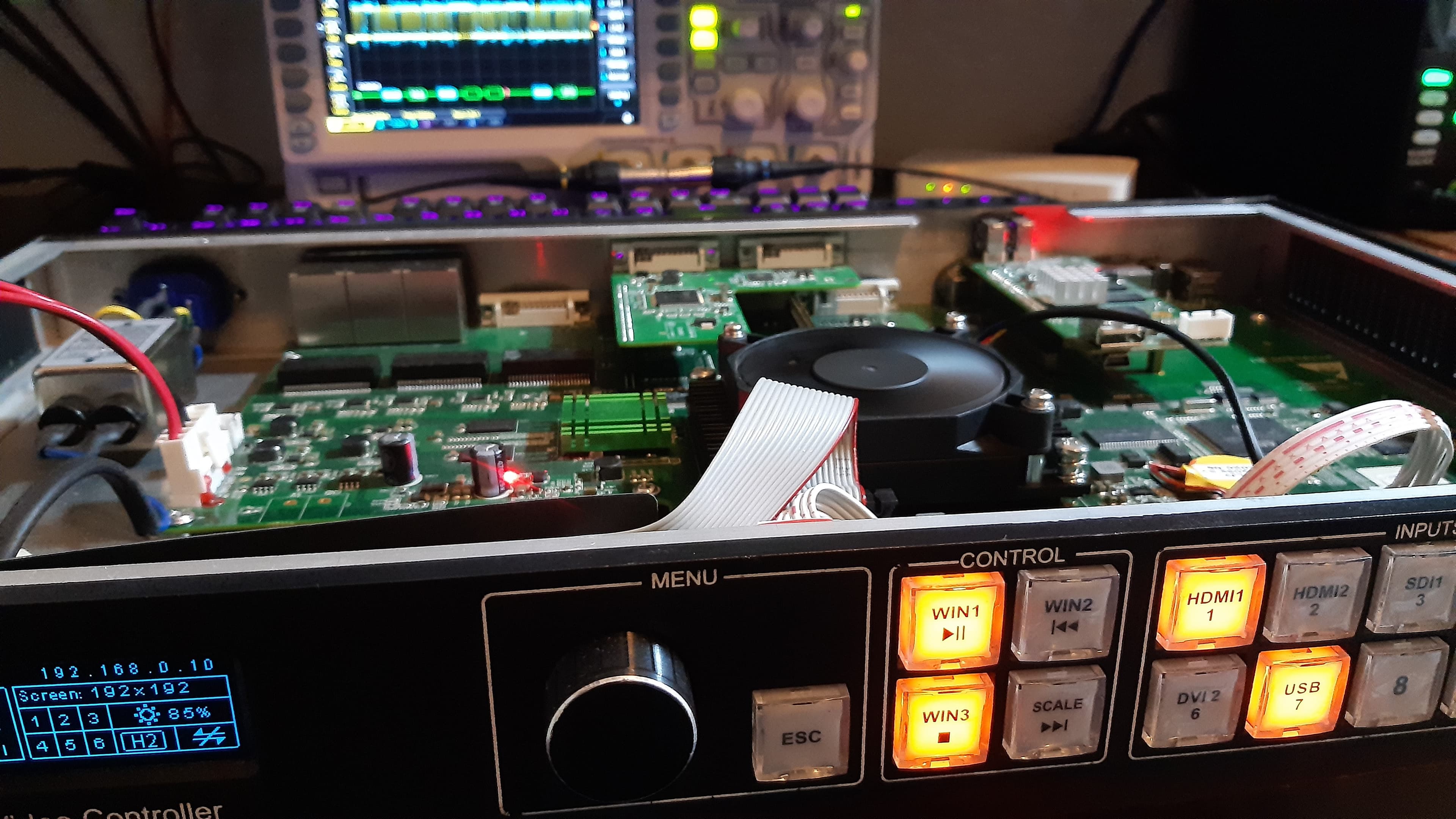 Fault finding and repair of AV equipment controllers and processors